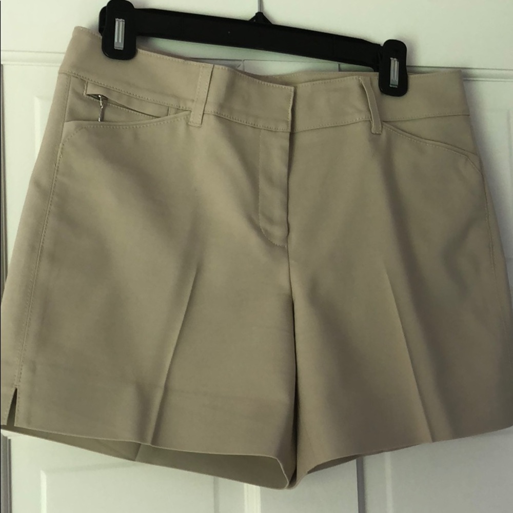Khaki shorts  from White House Black Market.